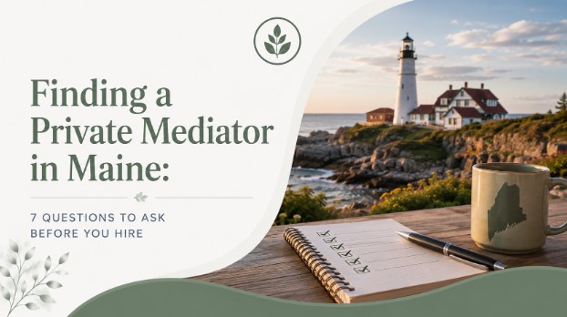 Finding a Private Mediator in Maine: 7 Questions to Ask Before You Hire