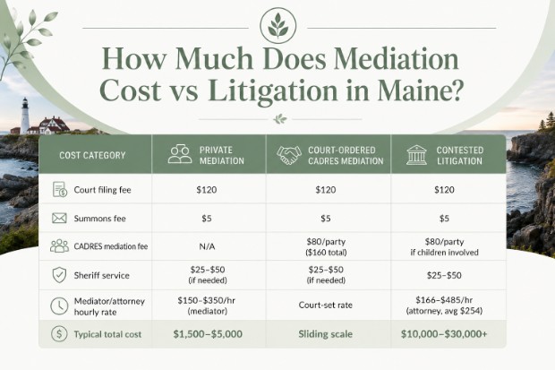 mn7 How Much Does Mediation Cost vs Litigation in Maine?